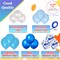 Royal Blue Latex Balloons 12 Inch Blue Confetti balloon pearl White balloons Royal Light Blue Party Balloons Kit for Birthday Party Decoration Supplies